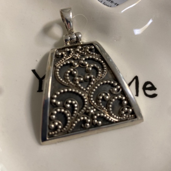 Filigree Sterling Sterling Pendant - Picture 2 of 3